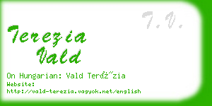 terezia vald business card